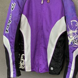 Motorcycle Ladies XL Padded Protection On Elbow And Back Padding