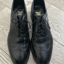 Johnston & Murphy Crown Aristocraft USA Made Black Leathe