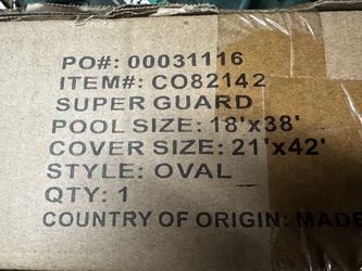 Oval above ground pool cover