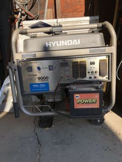 Hyundai 9000w Dual Fuel Generator