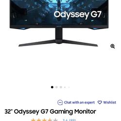 32” odyssey G7 Gaming Monitor 