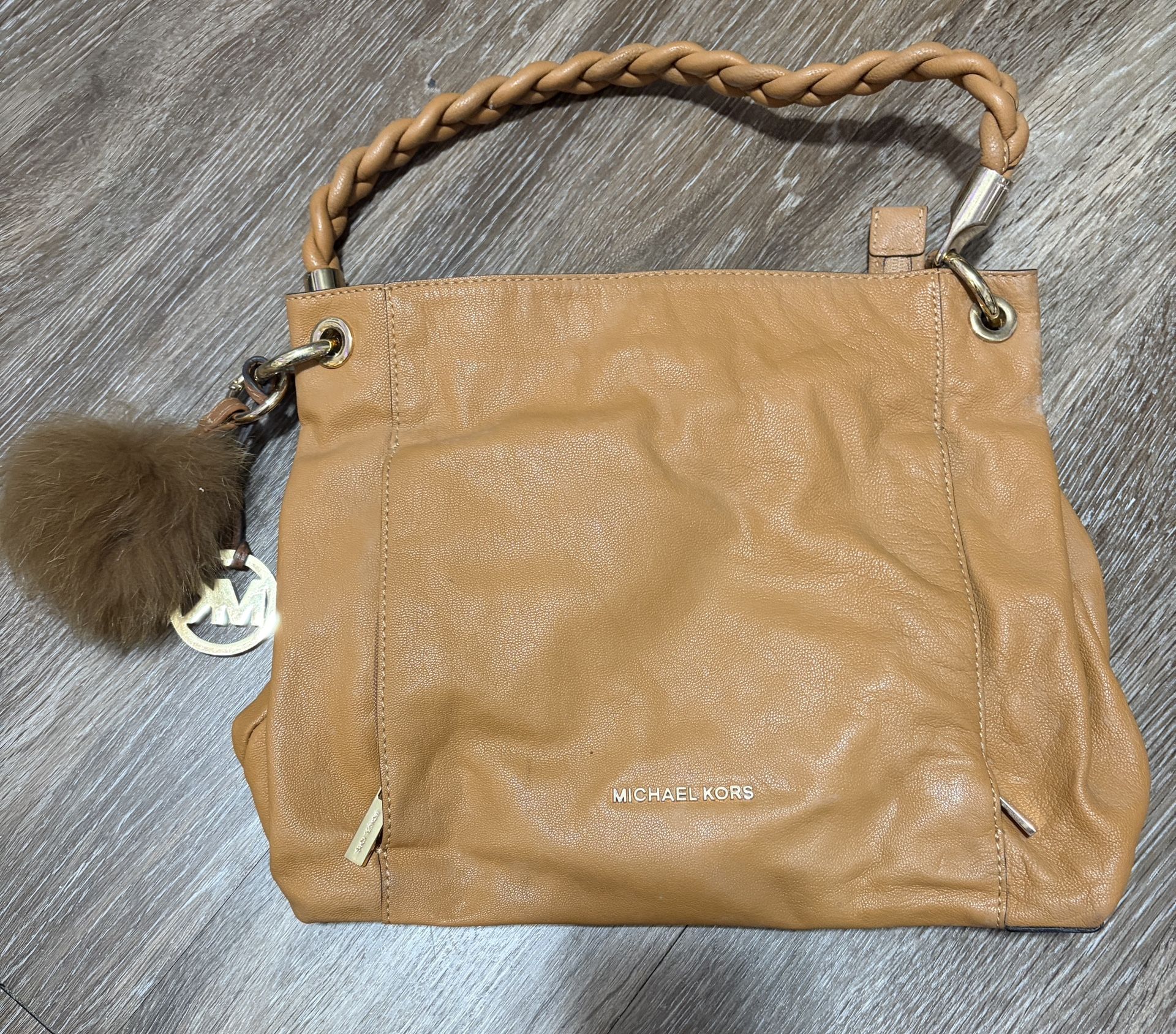 Michael Kors Brown Leather Shoulder Bag