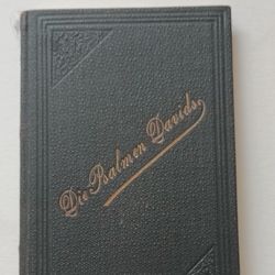 Rare!!Antique 1899 1st Edition Berlin Germany Psalms