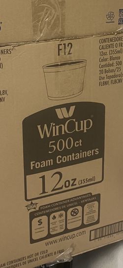 12oz Food  Containers 500ct Each 