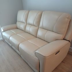 Leather Electric Reclining Sofa