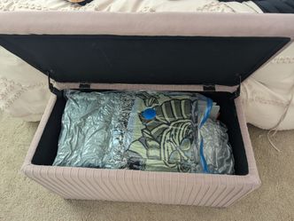 Storage bench ottoman