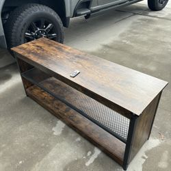 TV Stand With LED Light Bar 