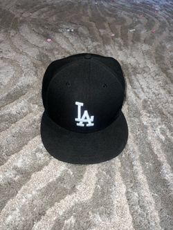 Black Fitted Los Angeled Dodgers Hat