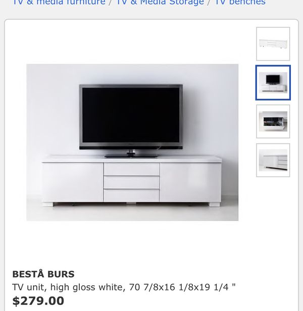 Ikea Besta Burs Tv Unit Dark Grey Lots Of Storage Limited Sale For