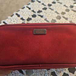 Tumi  Vanity Case New  Red Polyester