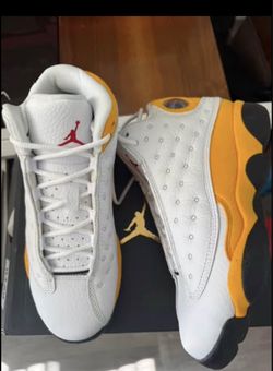Air Jordan 13 White Yellow Sneakers