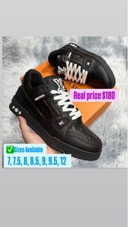 Louis Vuitton LV Trainers Black ( REAL PRICE $180 )