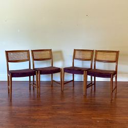 Swedish Mid Century Dining Chairs Set of 4 - Many More Items In Stock!