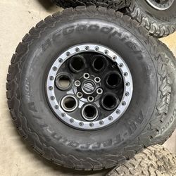 OEM Ford Raptor 37” Tires and 17” Wheels 