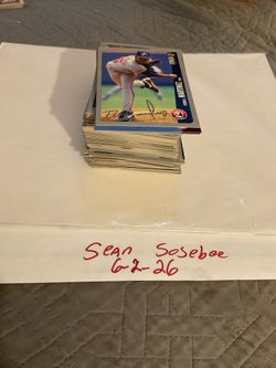 1996 Upper Deck collectors choice baseball silver signature insert lot 154 cards all silver signature inserts. Great for set building