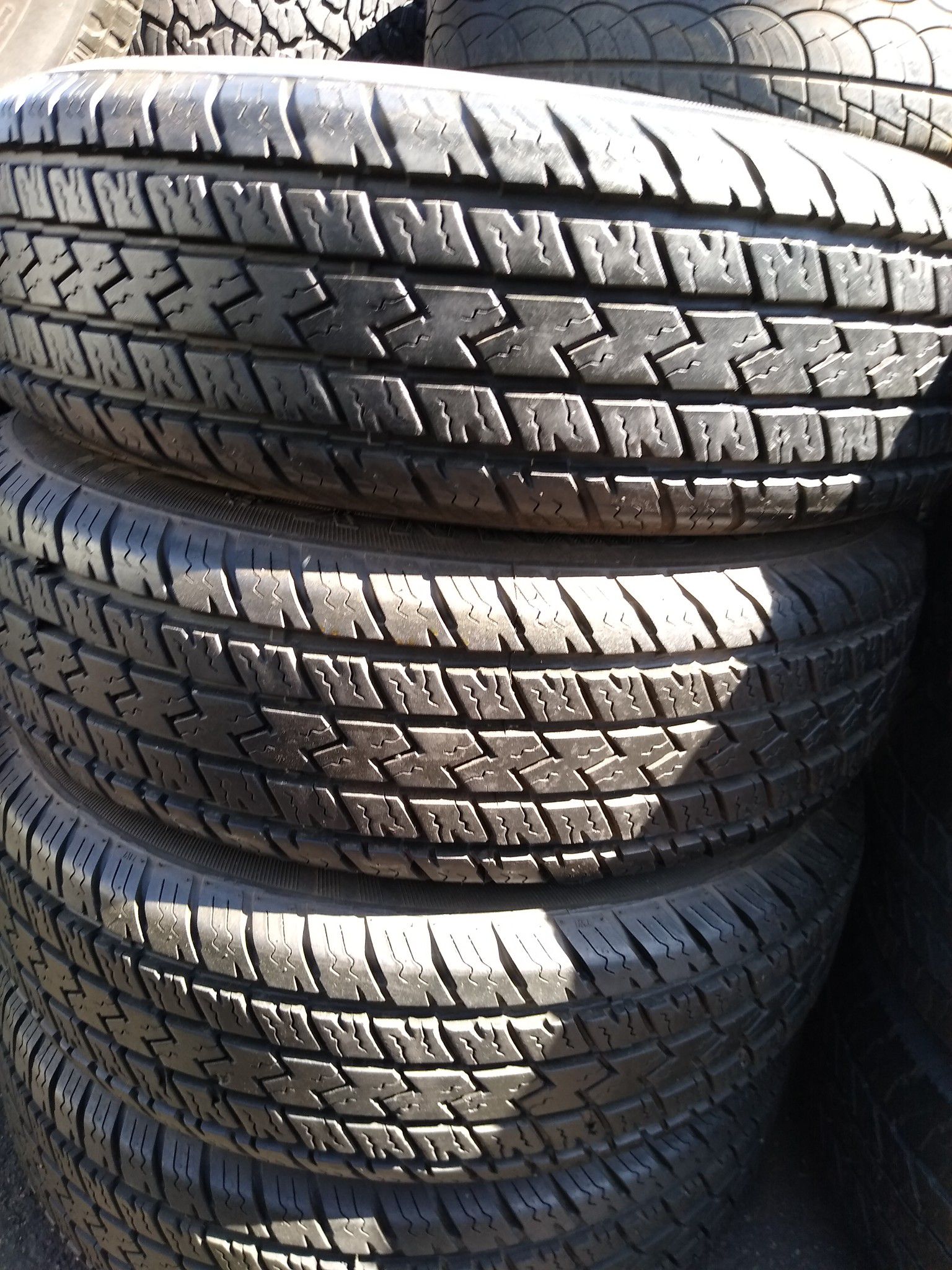 #48- selling 4 used truck tires 245 75 16 all 4 for $70