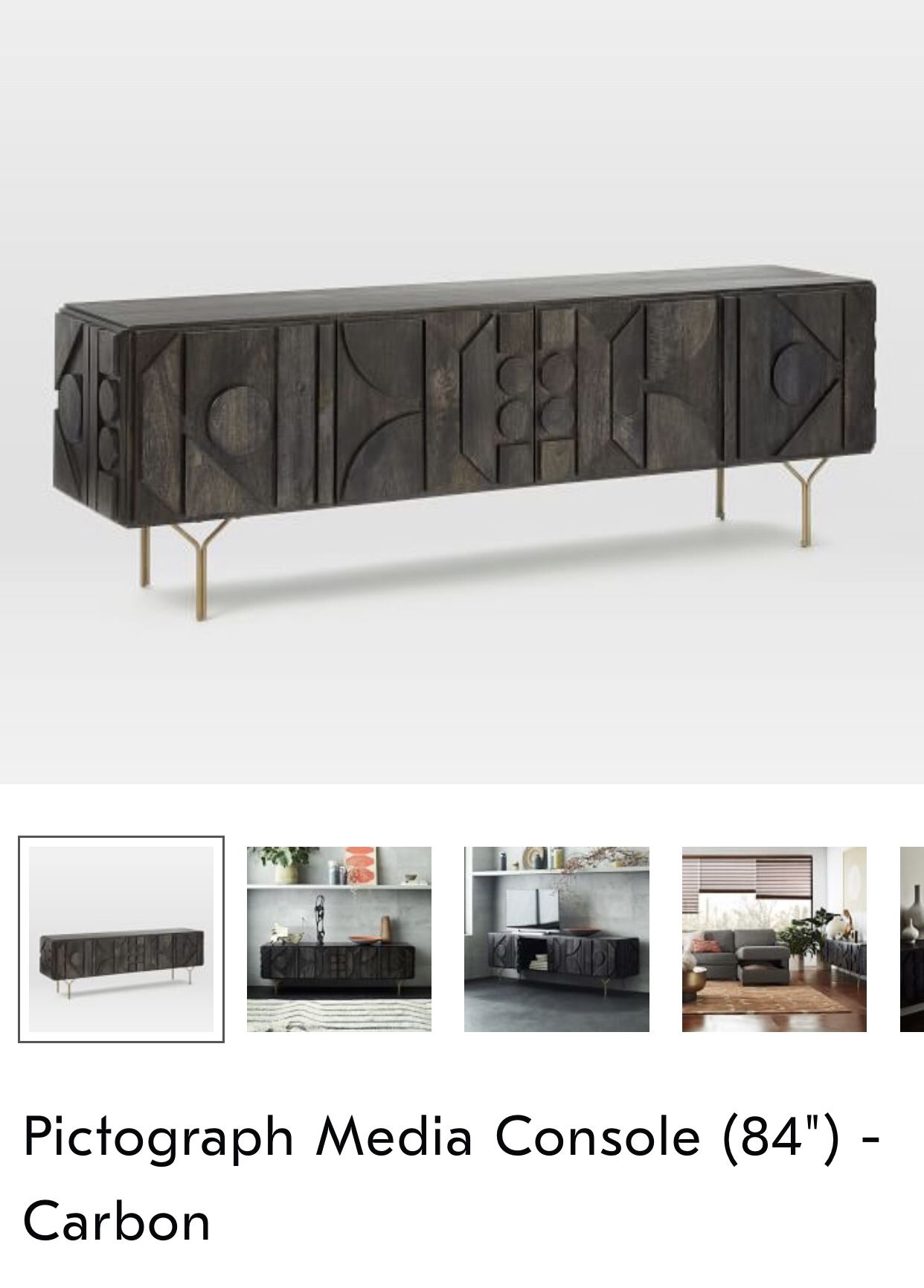 West Elm Pictograph Media Console for Sale in Los Angeles, CA OfferUp