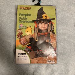 Infant Pumpkin Patch Scarecrow Costume. 