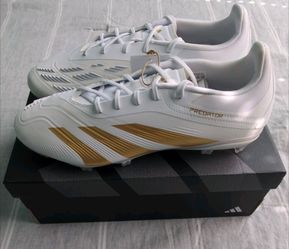 Adidas Predator Elite Low FG W/ Bag- White/Gold - Men's 6 / Women's 7