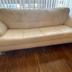 Leather Couch and Loveseat