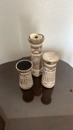 Set de candeleros los 3 por $15