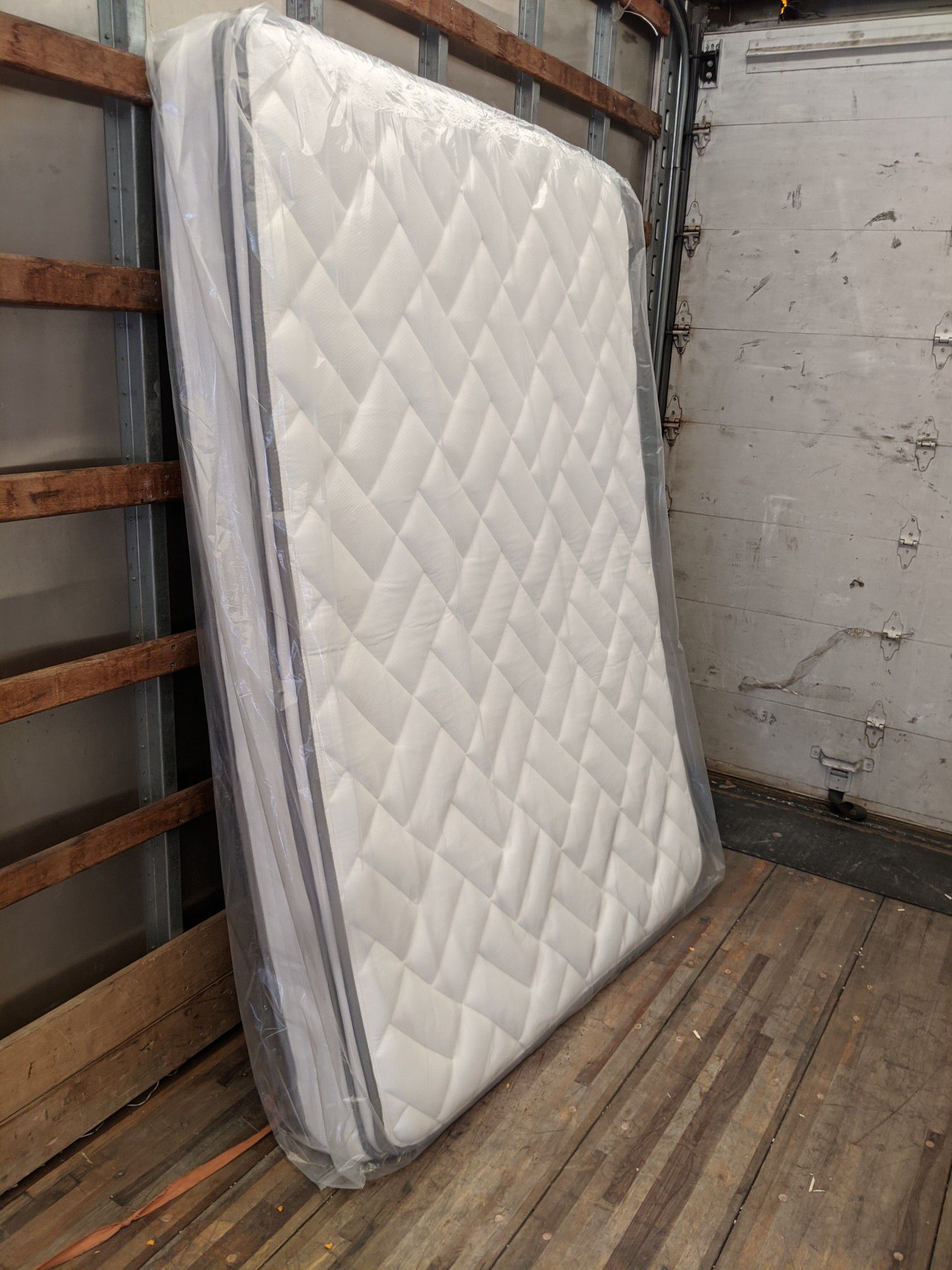 Full size inner spring pillow top mattress $140.