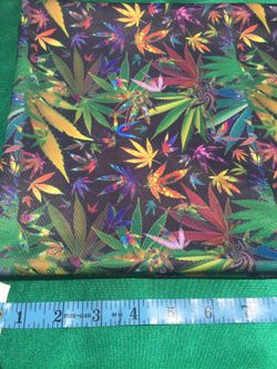 Marijuana Cannabis Weed Fabric
