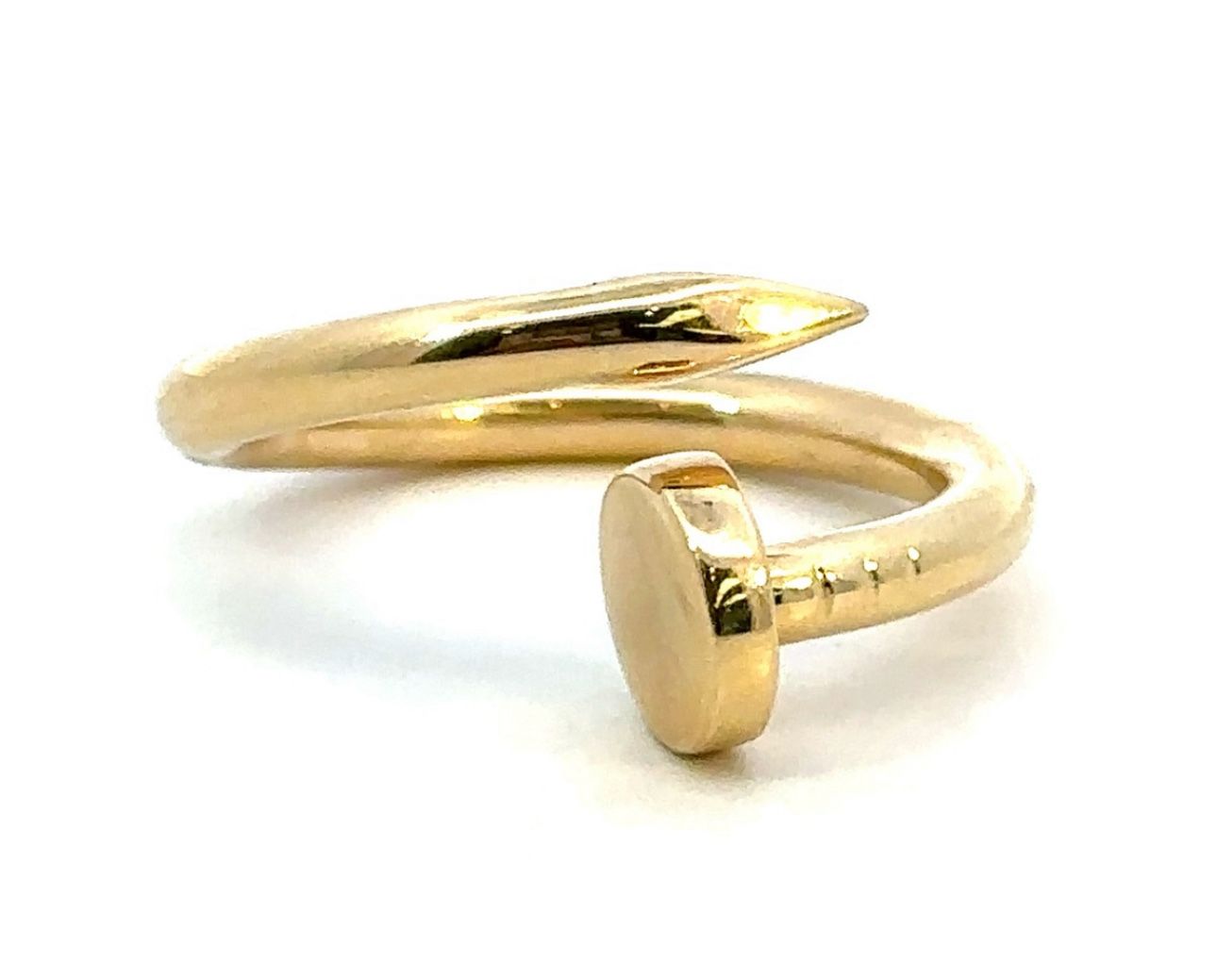 Woman’s 14k Yellow Gold Wrap Around Nail Ring Size 8.5 GP3111247