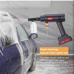 New Cordless Pressure Washer,High-Pressure Car Washer Gun, Brushless Electric Cleaner Portable Handheld Wireless High Power Home Car Electric Cleaning