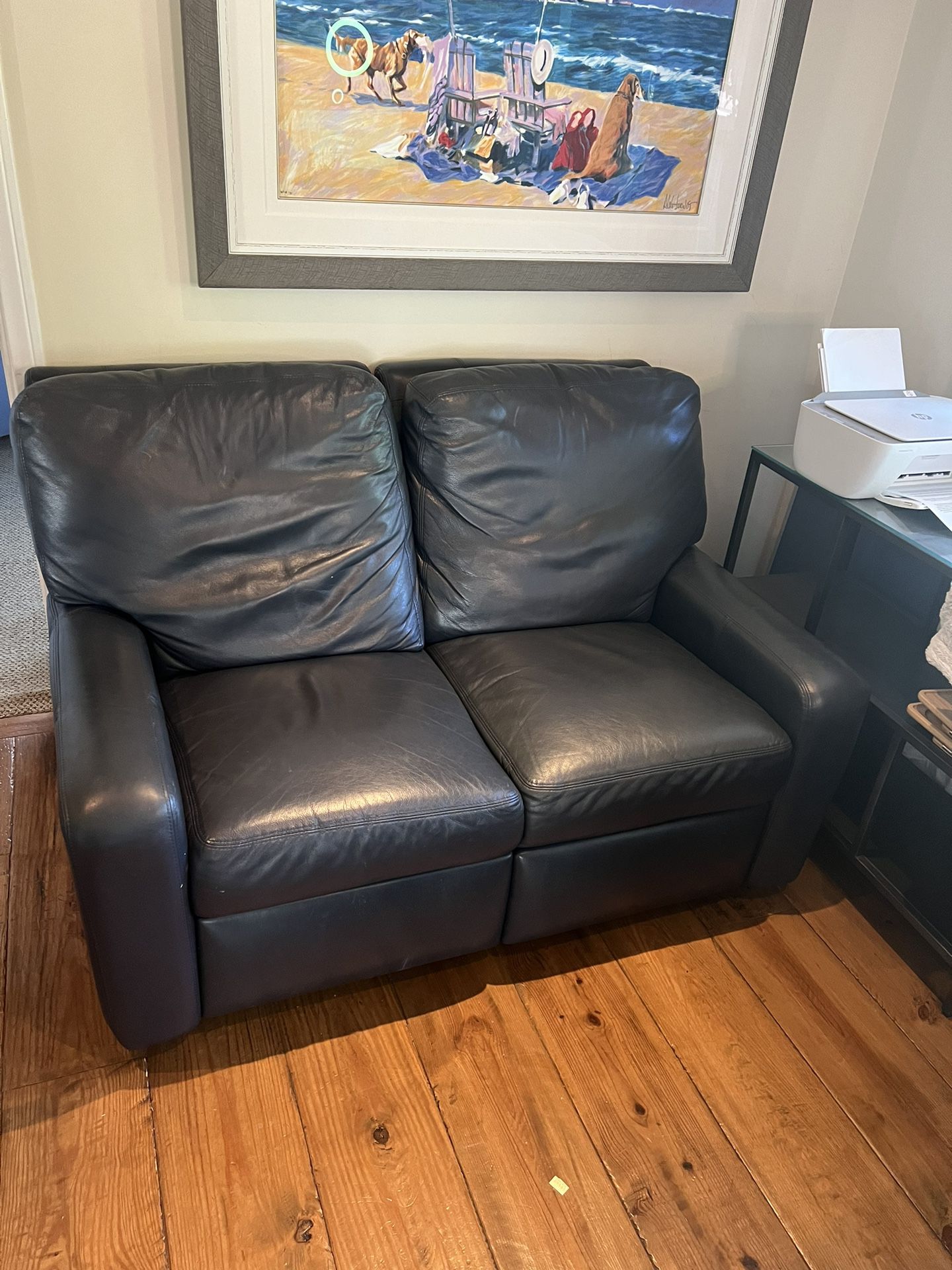 Leather Love seat Recliner