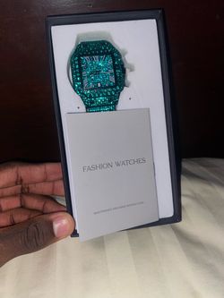 Man luxury green watch