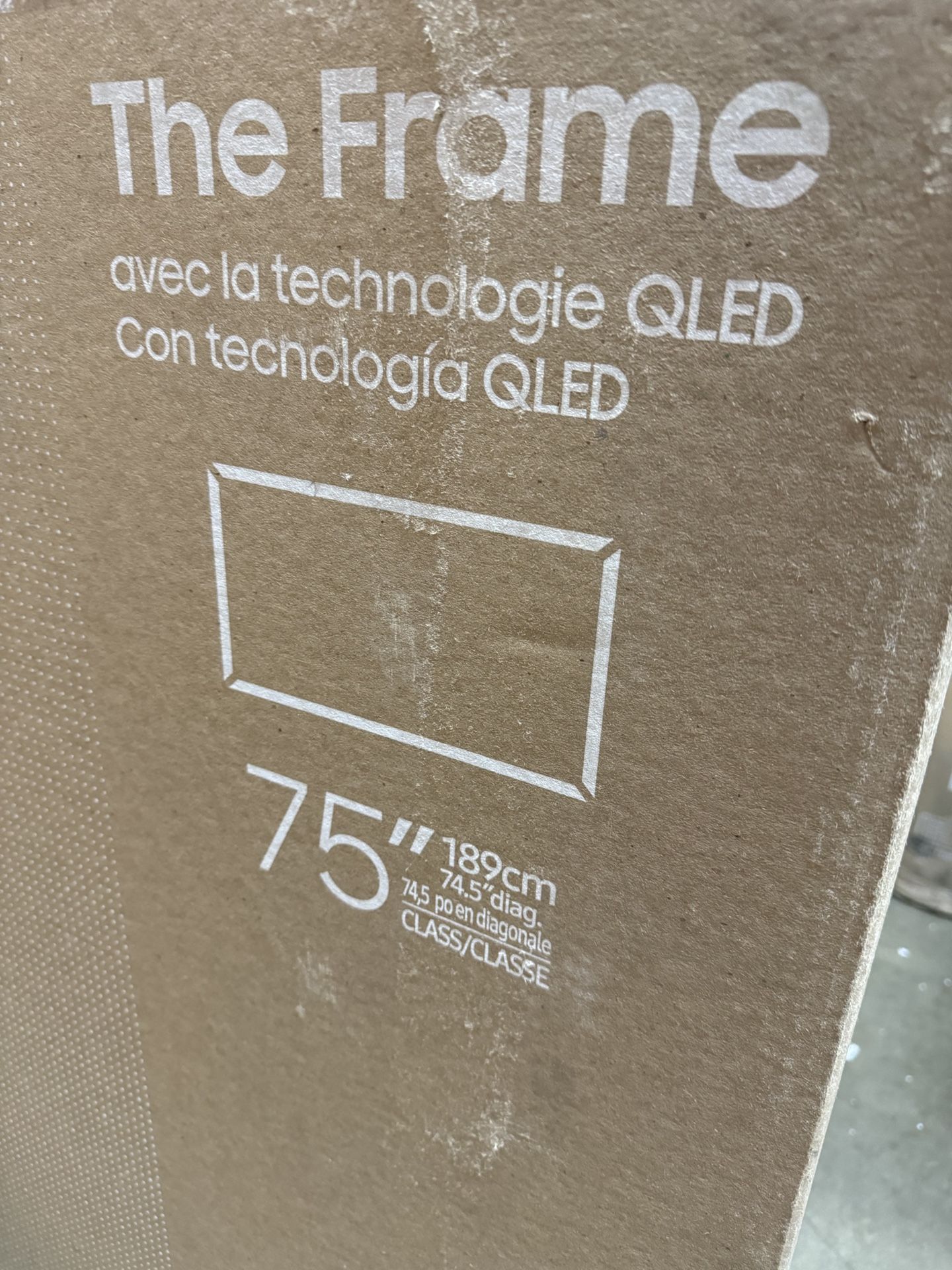 SAMSUNG 75-Inch Class QLED 4K The Frame LS03D Series, Quantum HDR, Art Mode, Anti-Reflection Matte Display, Smart TV w/