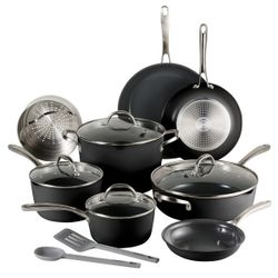 New Tramontina Ceramic Non-Stick 12-piece Cookware Set with Utensils. SELLS AT COSTCO FOR $160 + TAX