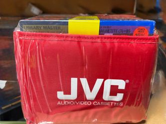 Vintage JVC Blank VHS Tapes 5 Pack with Red Promo Cooler Bag Sealed