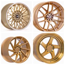 F1R wheels 18” 5x112 5x114 5x120 (only 50 down payment/ no credit check)