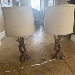 Set Of 2 Lamps (Branches/Tree Design) 