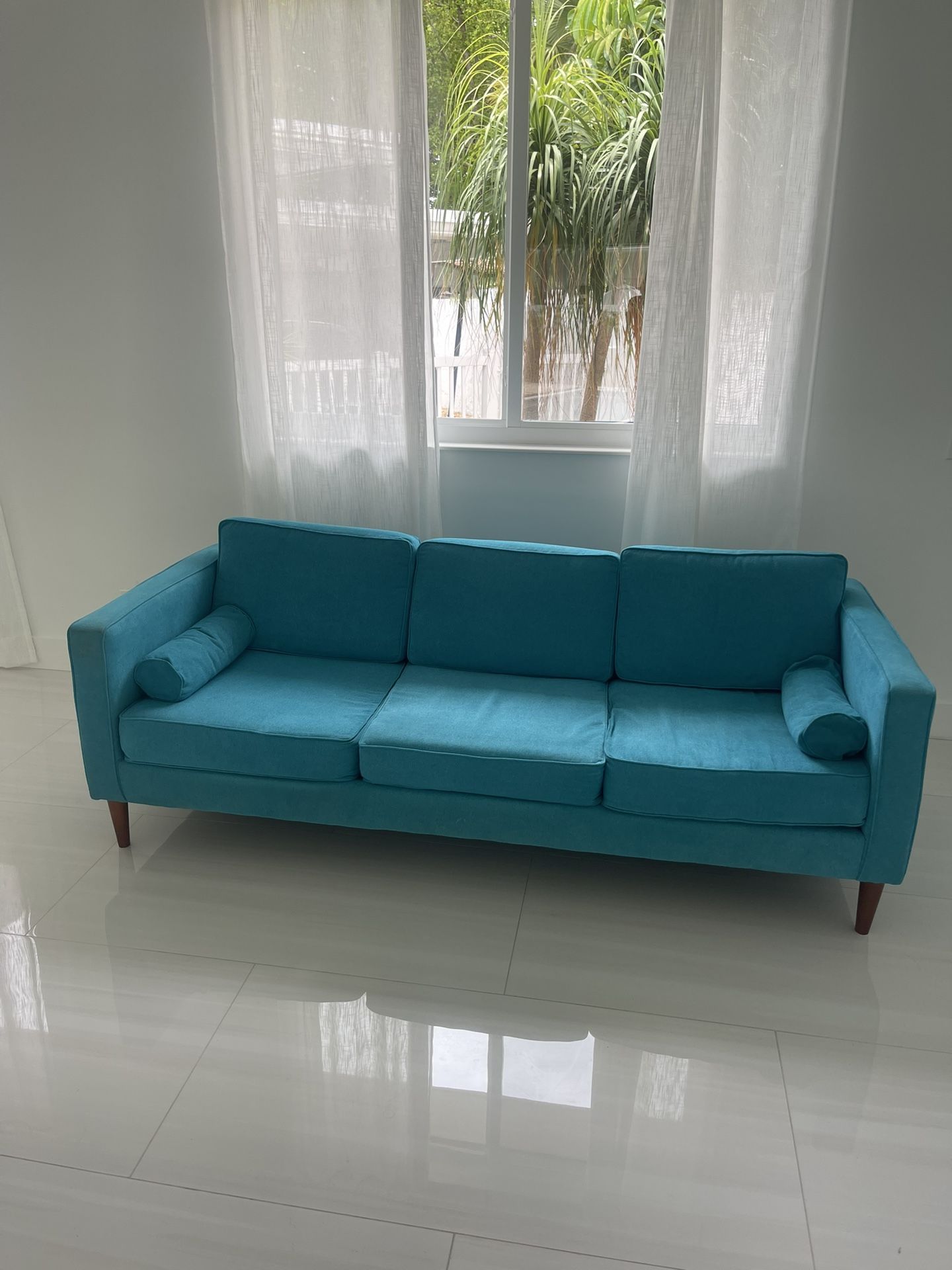 Turquoise Couch 