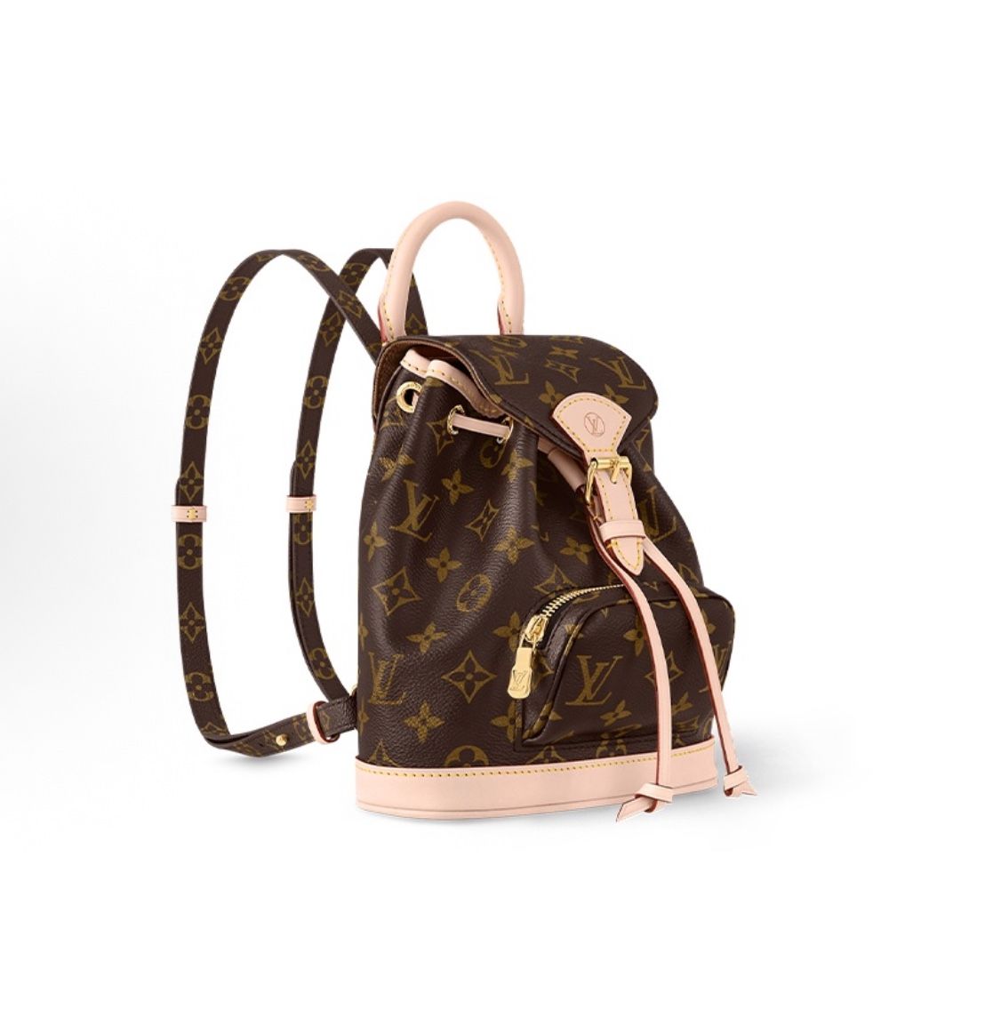 LOUIS VUITTON Montsouris Letter Logo Drawstring Opening Monogram