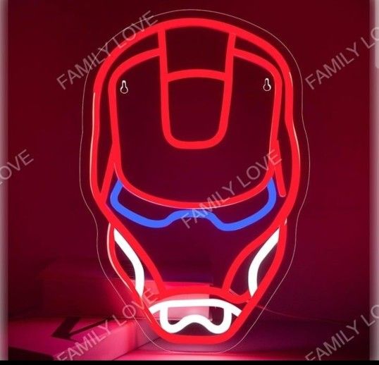 NEW Marvel Iron Man Helmet LED Light Neon Sign ( Ironman Tony Stark Avenger Thor
