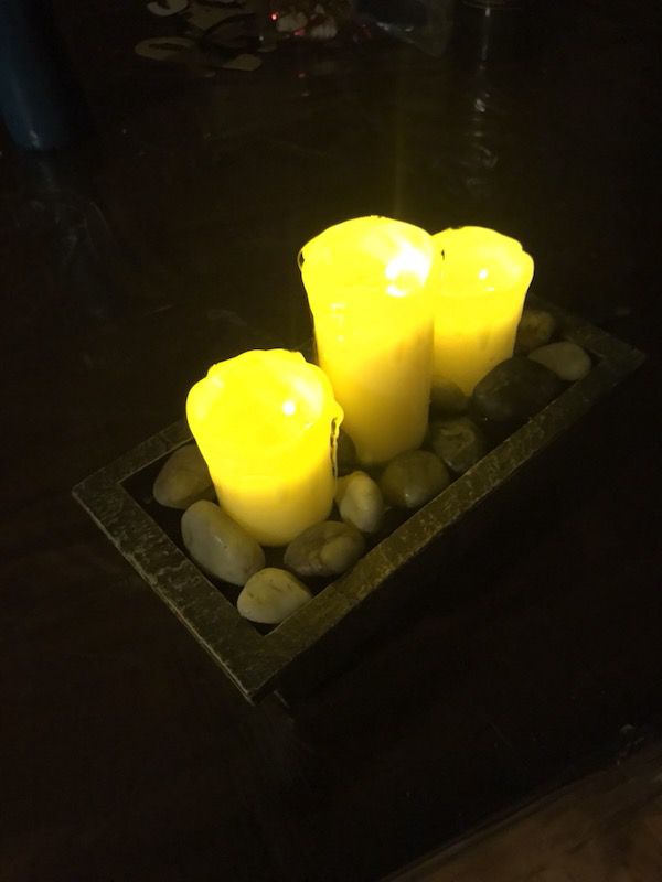 Led candle fountain