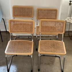 Set Of 4 Cesca Chairs 
