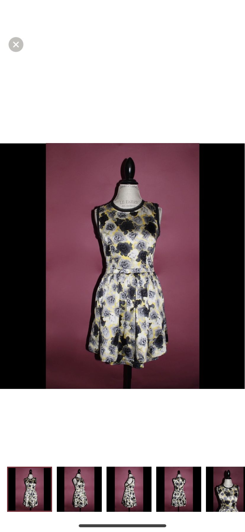Juicy Couture Yellow Diamond Graphic Rose Dress