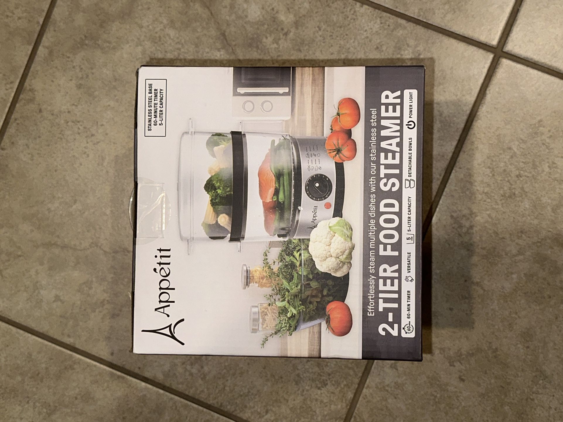 Apetit 2 tier food steamer Unopened