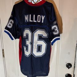 Lawyer Milloy Autographed NFL Jersey