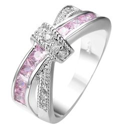 New 18 k white gold engagement ring wedding ring set