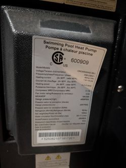 Rheem pool heater