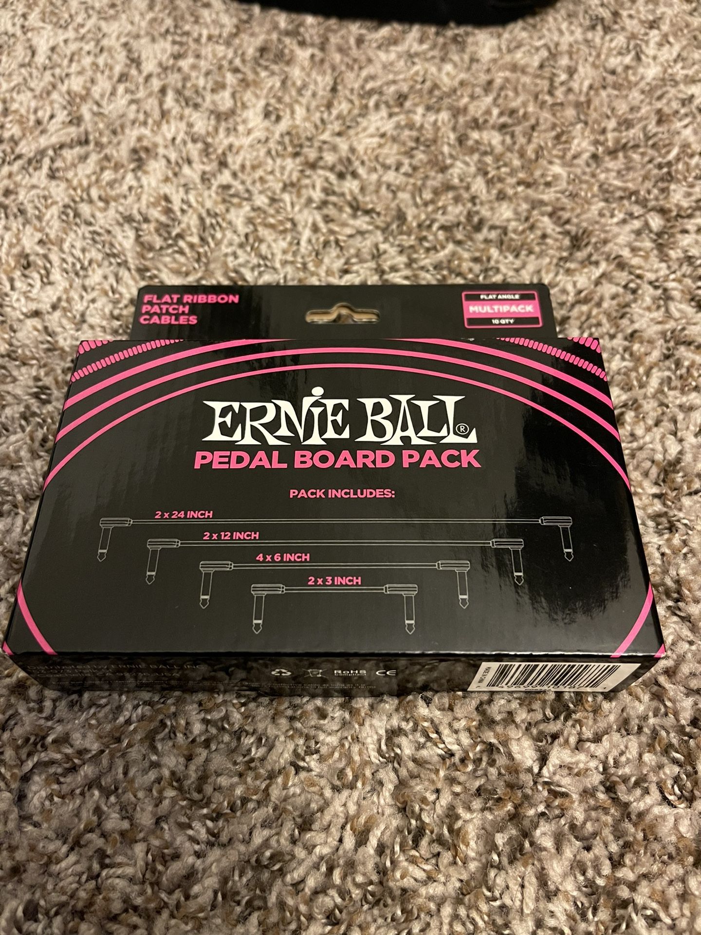 ‼️ Earnie Ball Flat Ribbon Patch Cables Pedabaord Multi-Packs‼️