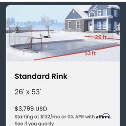 Yard Rink 26’ X 53’