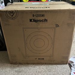 Klipsch R-120SWi 12” Wireless Subwoofer – 400W Power, Deep Bass, Premium Audio Sound Subwoofer 