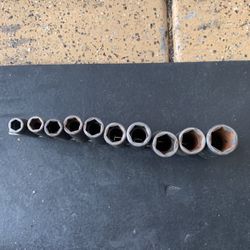 Snap On Standard Deep Impact 1/2” Sockets